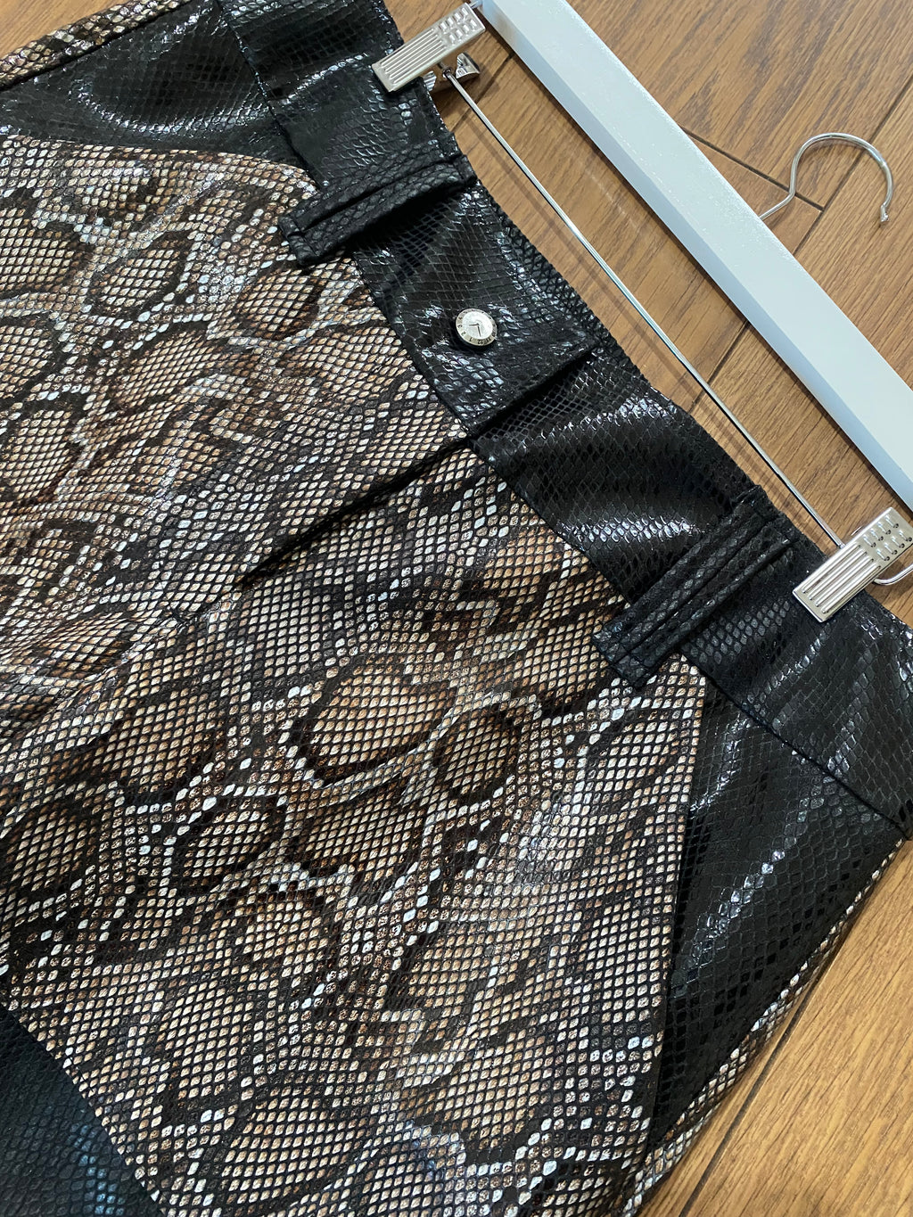 baggy snake print shorts - one of a kind! x