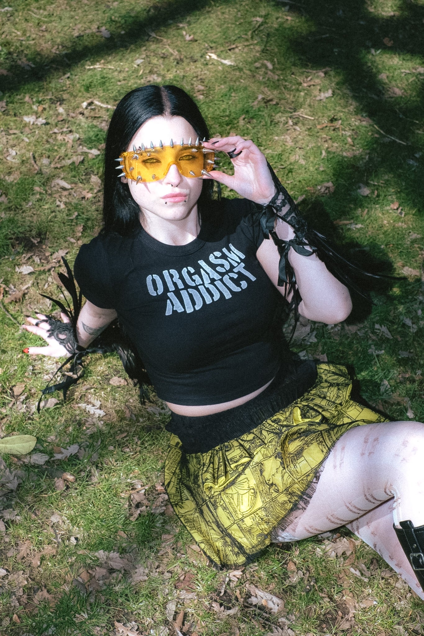 orgasm addict baby tee <3